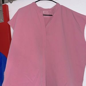 FIGS RAFAELA SCRUB TOP XL CHALK PINK